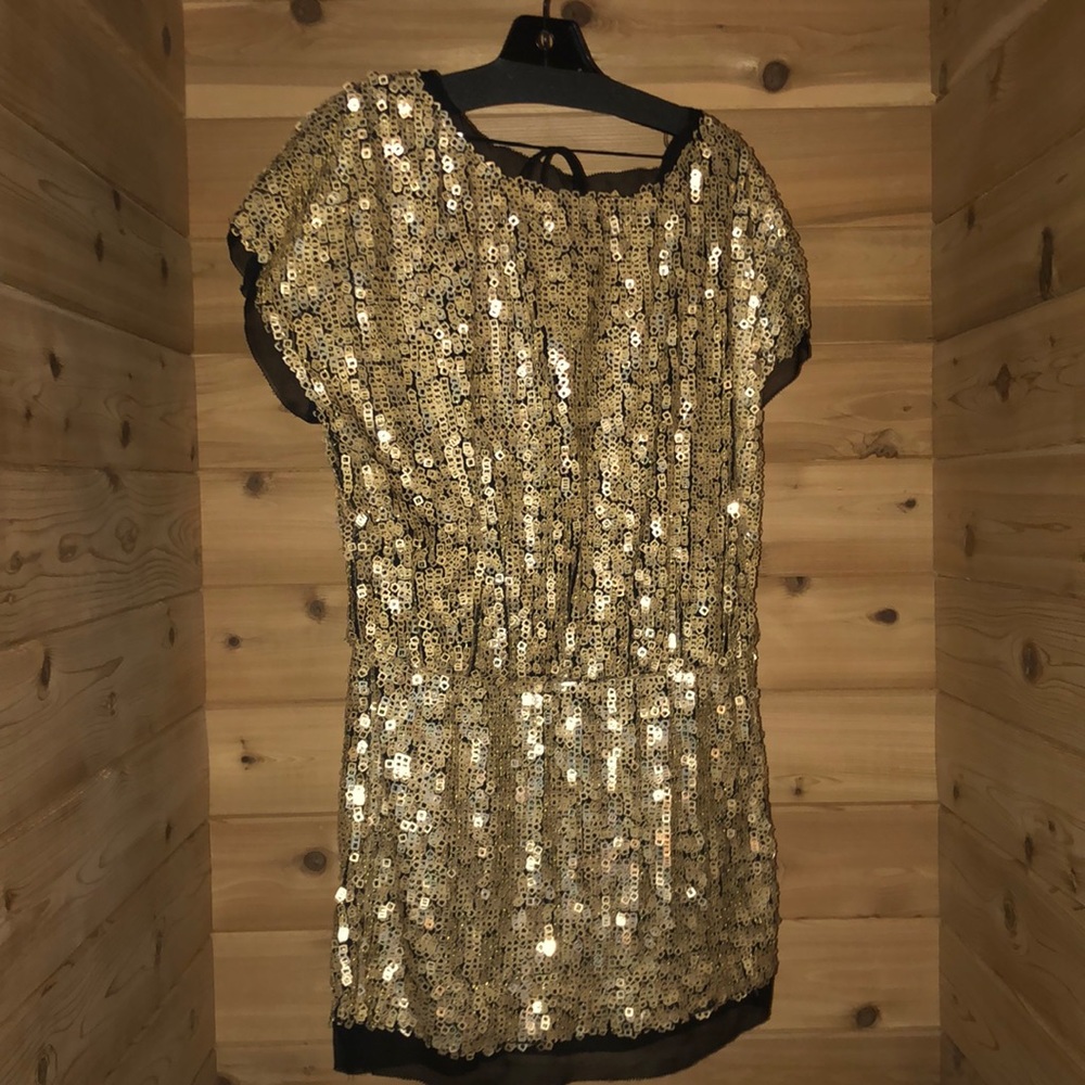 Funky Square Sequin Minidress